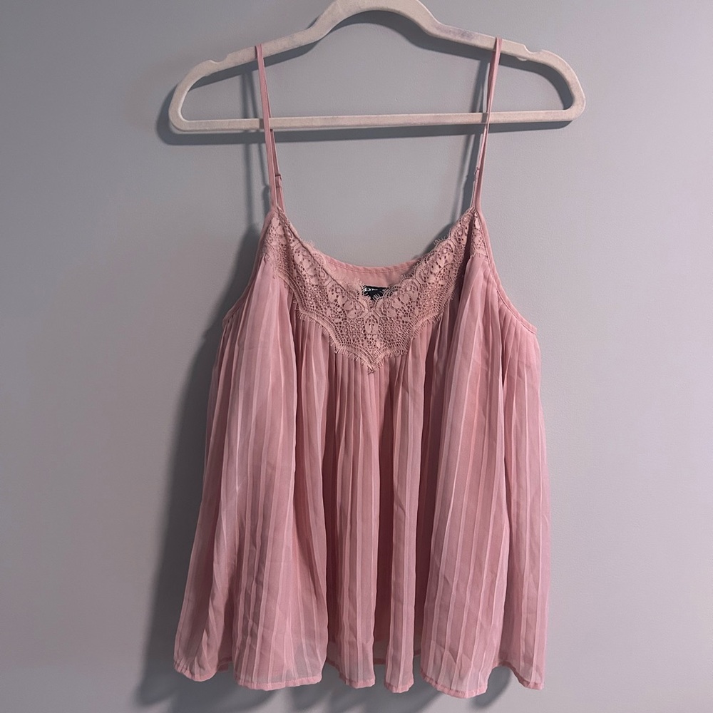 Express Blush Lace Detail Camisole